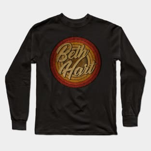 arjunthemaniac,circle vintage retro faded Beth Hart Long Sleeve T-Shirt